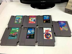 LOT OF 7 Trick Shooting TETRUS GYROMITE RC PRO-AM  Nes Nintendo Cleaned & Tested