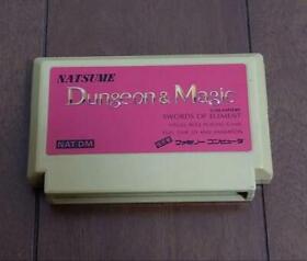 Famicon Dungeon Magic Nintendo 8-bit Game Cartridge NES Vintage
