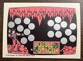 1989 Topps Nintendo Double Dragon Card Screen 5 NES Vintage unscratched