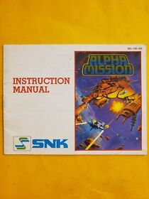 Alpha Mission Nintendo NES Instruction Manual Only OEM