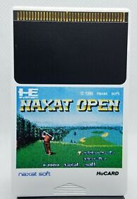Naxat Open NEC HE System HuCard LOOSE TESTED WORKING PC ENGINE GOLF