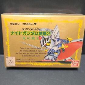 New Unopened SD Gundam Gaiden Night Gundam Monogatari 2 FC NES Nintendo Famicom