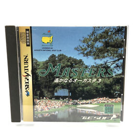 Masters Harukanaru Augusta 3 + Reg card Sega Saturn SS Japan NTSC-J