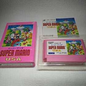  Famicom Super Mario USA w/Box,Instruction software SF Good condition F/S Rare