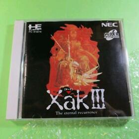 NEC XAK III 3 TurboGrafx-CD Action & Adventure video game Superb from Japan Used