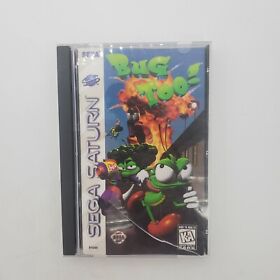 Bug Too (Sega Saturn, 1996) Complete W/ Manual & Registration Card CIB