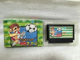 Kunio kun Nekketsu Soccer League Famicom Nintendo Japan Authentic