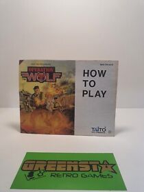 Operation Wolf NES Instruction Manual - 🇦🇺 Seller Fast&Free Postage 