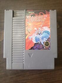Joust (Nintendo NES) Authentic Works Needs Cleaning