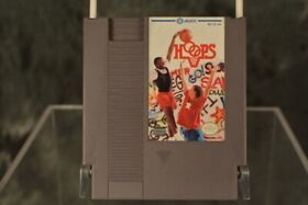 Vintage Nintendo NES HOOPS BASKETBALL  Cartridge Authentic  W/ FREE SHIPPING