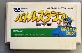 Battle Stadium Senbatsu Pro Yakyuu (IGS Corp, 1990) NES Japan Famicom IGS-X8