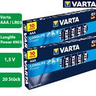 20 x Varta Longlife Power / HighEnergy 4903 AAA Micro LR03 1,5V Batterie Box