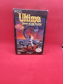 Ultima Quest of the Avatar with Pack-in Map Nintendo NES Game Complete in Box