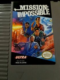 Nintendo NES MISSION IMPOSSIBLE Video Game In Protective Sleeve, Never Used