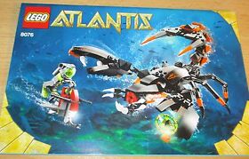 LEGO Atlantis 8076 - Building Instructions - Only Construction