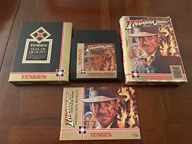 Indiana Jones and the Temple Of Doom Nintendo NES Box Manual Complete TENGEN
