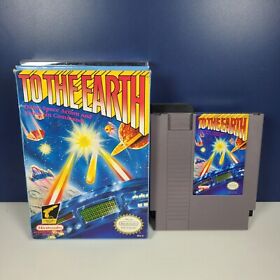 To the Earth (Nintendo NES, 1990) Complete CIB + Protector 