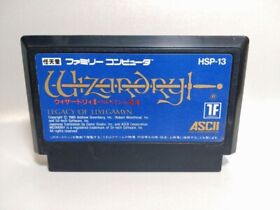 WIZARDRY II 2 Famicom Nintendo only cartridge Free Shipping  There are stains