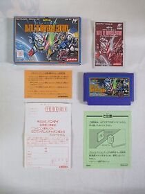 NES -- SD GUNDAM GACHAPON SENSHI 5 -- Can be save. Boxed. Famicom. Japan. 13101