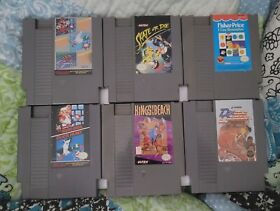 Lote de 6 juegos NES: Super Mario Bros./ Duck Hunt, Skate Or Die... Nintendo 1985