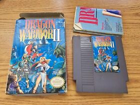 Dragon Warrior II 2 (Nintendo NES, 1990) Wirth Box W/ Map Tested