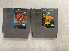 Tecmo World Wrestling & Wrestlemania NES Nintendo ¡Probado!