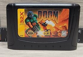 1994 Doom 32x Original Game For Sega Genisis, Tested,  FREE SHIPPING!!!