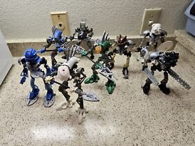 bionicle toa nuva and rahkshi lot of 8 Incomplete.