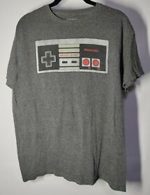 Nintendo Men's T Shirt Gray Original Video NES Game Controller Size Medium