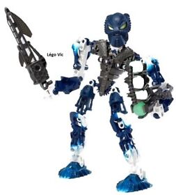 LEGO 8728 Bionicle Inika Toa Hahli Complete Laser Out Robot -N17
