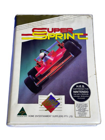 Super Sprint Nintendo HES NES Boxed PAL *Complete* Piggy Back