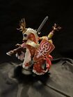 Papo 2007 Medieval  Red Deer Knight On Horse With Sword Shield - Complete