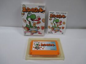 NES -- Yossy no Cookie - Yoshi's Cookie -- Box. Famicom, JAPAN Game. 12998