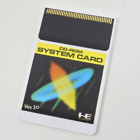 PC Engine CD SYSTEM CARD Ver.1.0 Hu Card Only 0756 pe