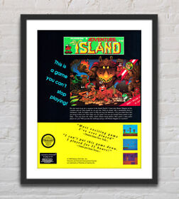 Adventure Island Nintendo NES Glossy Promo Ad Poster Unframed G3084