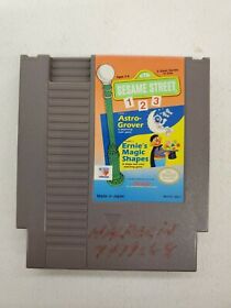 Sesame Street 123 Nintendo NES Learning Kids Game *Cleaned & Tested* 1 2 3 