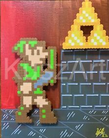 Legend of Zelda Link píxel 8 bits arte de juego Nintendo NES obras de arte retro sala de juegos