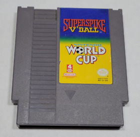 Nintendo NES Suoer Spike V'Ball and Nintendo WOrld Cup  (Cleaned , Tested)
