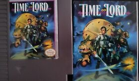 Cartucho y manual de trabajo Time Lord Nintendo Entertainment Game 1990 auténtico NES