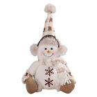 Christmas Snowman Plush Toys Knitted Snowman Doll Figures Plush Toys Ornament