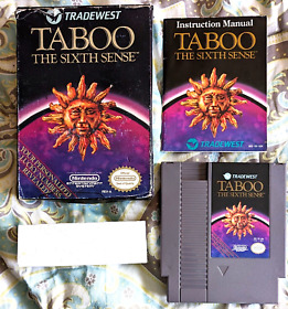 Taboo The Sixth Sense (Nintendo Entertainment 1985) NES Complete in Box SEE PICS