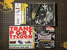 Sega Saturn Transport Tycoon W/Spine Manual Booklet Complete Japan SS