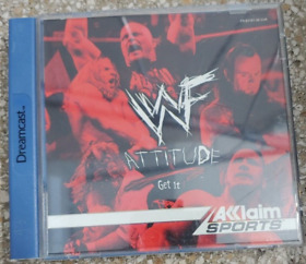 WWF Attitude (1999) serie Dreamcast CIB gioco classico funzionante (CD manuale scatola)