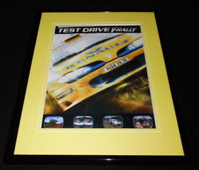 Test Drive V Rally 2000 Dreamcast Framed 11x14 ORIGINAL Advertisement 