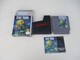 Time Lord Nes Milton Bradley 1990 Nintendo Game w/Manual Original Box Untested