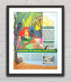 The Little Mermaid Nintendo NES Glossy Promo Ad Poster Unframed G2406