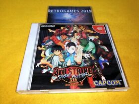 Street Fighter III 3rd Strike SEGA DREAMCAST SPINE CARD + REG