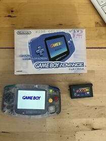 Backlit IPS Clear Ice Gameboy Advance SFC Super Famicon Cartridge NES GBA V2