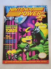 NINTENDO POWER MAGAZINE 1991 VOLUME 25 BATTLE TOADS W/ NES GOLF POSTER