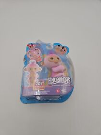 Fingerlings Interactive Baby Monkey Harmony Pink Touch Reacts 70 + Sounds New